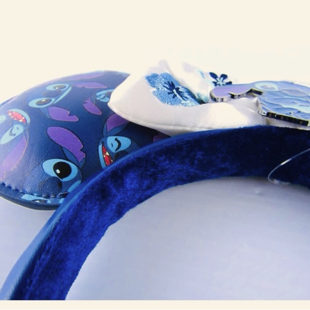 NWT Stitch All Over Print AOP Bow Ears Headband Disney Parks - Picture 4 of 8